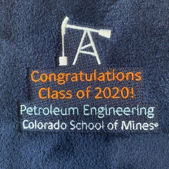 Class of 2020 Petroleum Engineering Colorado School of Mines Blanket Navy - Picture 2 of 7